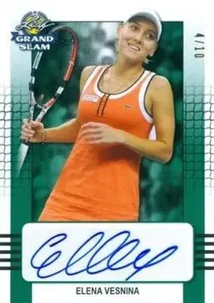 2018 Leaf Grand Slam - Green #BA-EV1 - Elena Vesnina