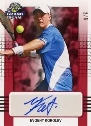 2018 Leaf Grand Slam - Red #BA-EK1 - Evgeny Korolev