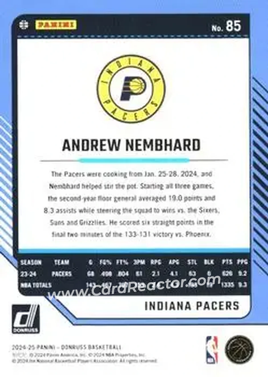 Back of Andrew Nembhard