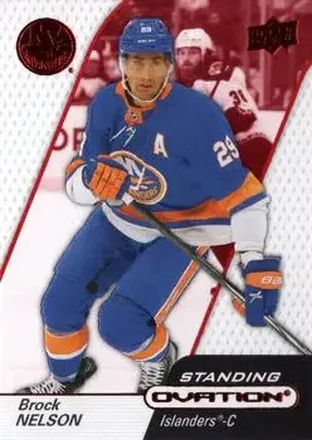 2023-24 Upper Deck Ovation - Standing Ovation Red #78 - Brock Nelson - New York Islanders