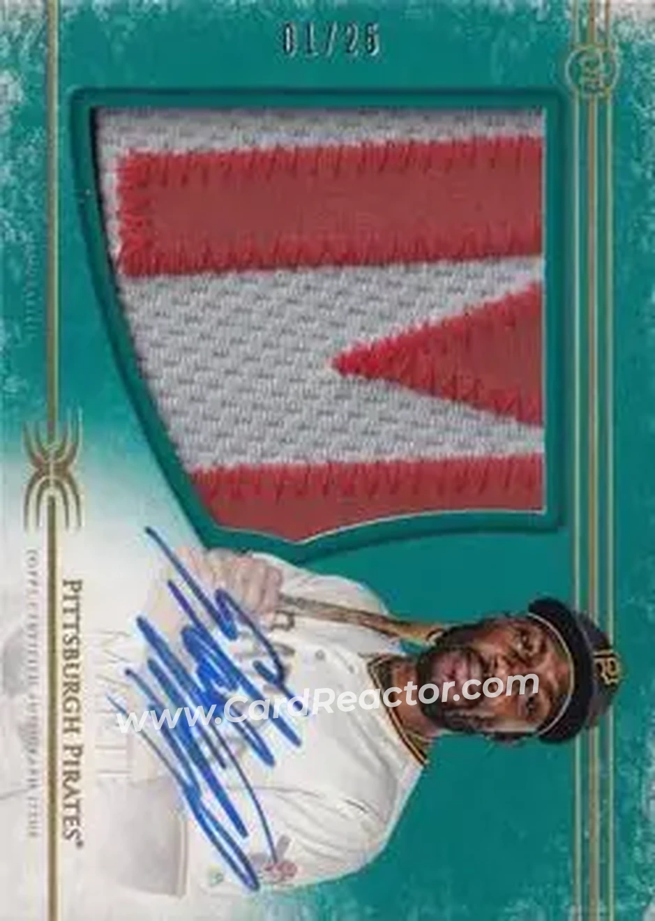 2017 Topps Definitive Collection - Green #ARC-SM - Starling Marte - Pittsburgh Pirates - Front 2017 Topps Definitive Collection - Green #ARC-SM - Starling Marte - Pittsburgh Pirates - Front