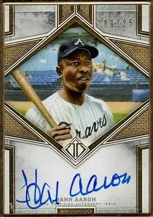 2019 Topps Transcendent Collection - Transcendent Autographs #TCA-HA - Hank Aaron - Atlanta Braves