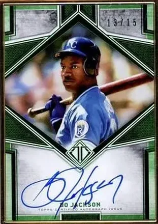 2019 Topps Transcendent Collection - Transcendent Autographs Emerald #TCA-BJ - Bo Jackson - Kansas City Royals