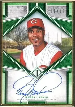 2019 Topps Transcendent Collection - Transcendent Autographs Emerald #TCA-BL - Barry Larkin - Cincinnati Reds