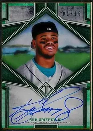 2019 Topps Transcendent Collection - Transcendent Autographs Emerald #TCA-KGJ - Ken Griffey Jr. - Seattle Mariners