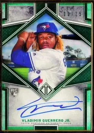 2019 Topps Transcendent Collection - Transcendent Autographs Emerald #TCA-VGJ - Vladimir Guerrero Jr. - Toronto Blue Jays