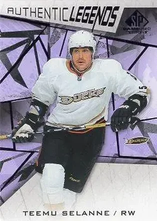 2021-22 SP Game Used - Purple Fragment #104 - Teemu Selanne - Anaheim Ducks