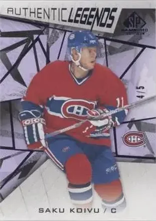 2021-22 SP Game Used - Purple Fragment #106 - Saku Koivu - Montreal Canadiens
