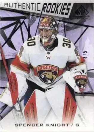 2021-22 SP Game Used - Purple Fragment #140 - Spencer Knight - Florida Panthers