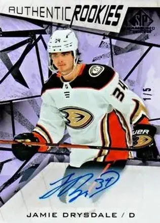 2021-22 SP Game Used - Purple Fragment #155 - Jamie Drysdale - Anaheim Ducks
