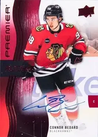2023-24 Upper Deck Premier - Auto #101 - Connor Bedard - Chicago Blackhawks