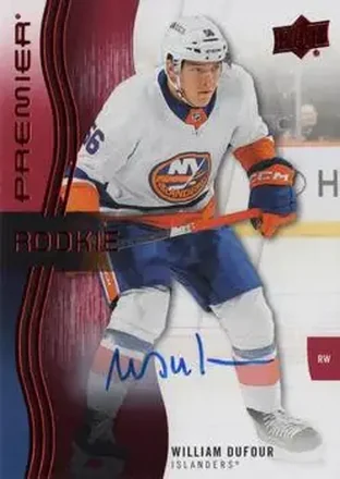 2023-24 Upper Deck Premier - Auto #105 - William Dufour - New York Islanders