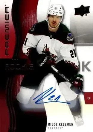 2023-24 Upper Deck Premier - Auto #132 - Milos Kelemen - Arizona Coyotes