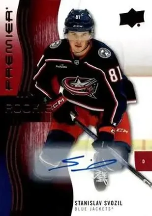 2023-24 Upper Deck Premier - Auto #139 - Stanislav Svozil - Columbus Blue Jackets