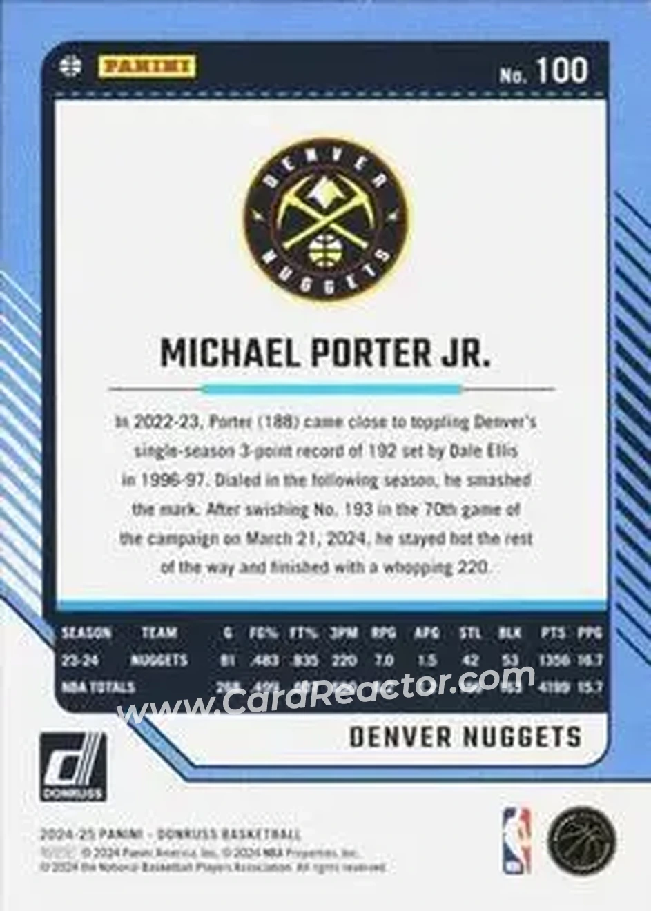 Back of Michael Porter Jr.