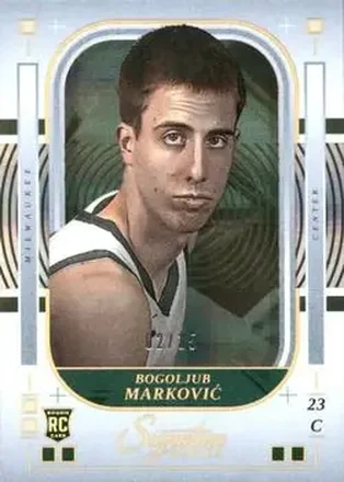 2025-26 Panini Signature Series - Plaid #34 - Bogoljub Markovic - Milwaukee Bucks