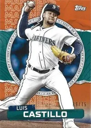 2023 Topps Rip - Orange #2 - Luis Castillo - Seattle Mariners