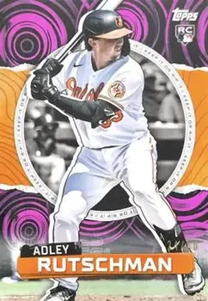 2023 Topps Rip - Fuchsia Black Ripples #82 - Adley Rutschman - Baltimore Orioles