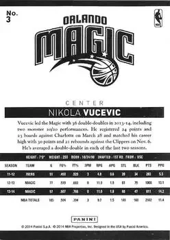 Back of Nikola Vučević