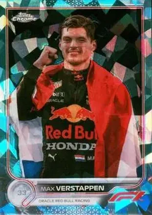 2022 Topps Chrome Sapphire Edition Formula 1 - Aqua #1 - Max Verstappen - Oracle Red Bull Racing