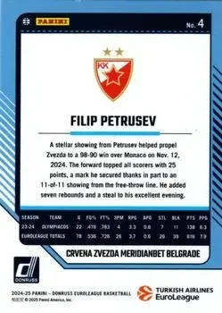 Back of Filip Petrušev