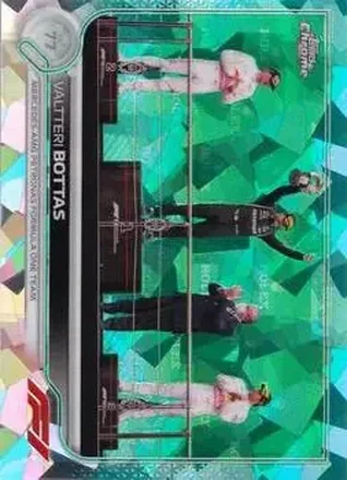 2022 Topps Chrome Sapphire Edition Formula 1 - Aqua #42b - Valtteri Bottas - Mercedes-AMG Petronas Formula One Team