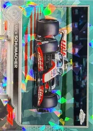2022 Topps Chrome Sapphire Edition Formula 1 - Aqua #72 - Mick Schumacher - Haas F1 Team