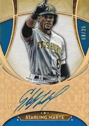2017 Topps Five Star - Base Autograph Blue #FSA-SMR - Starling Marte - Pittsburgh Pirates