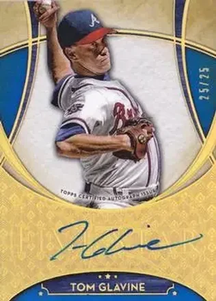 2017 Topps Five Star - Base Autograph Blue #FSA-TGV - Tom Glavine - Atlanta Braves