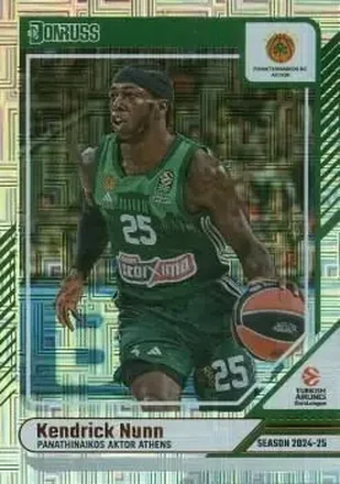 2024-25 Donruss EuroLeague #8 Kendrick Nunn