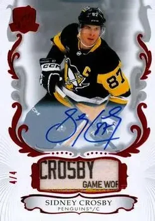 2023-24 Upper Deck The Cup - Red Foil #87 - Sidney Crosby - Pittsburgh Penguins