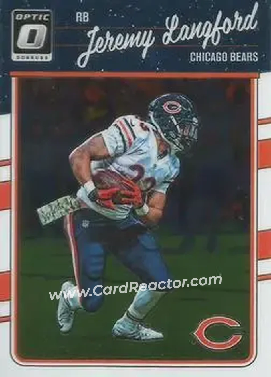 2016 Donruss Optic #18 - Jeremy Langford - Chicago Bears - Front