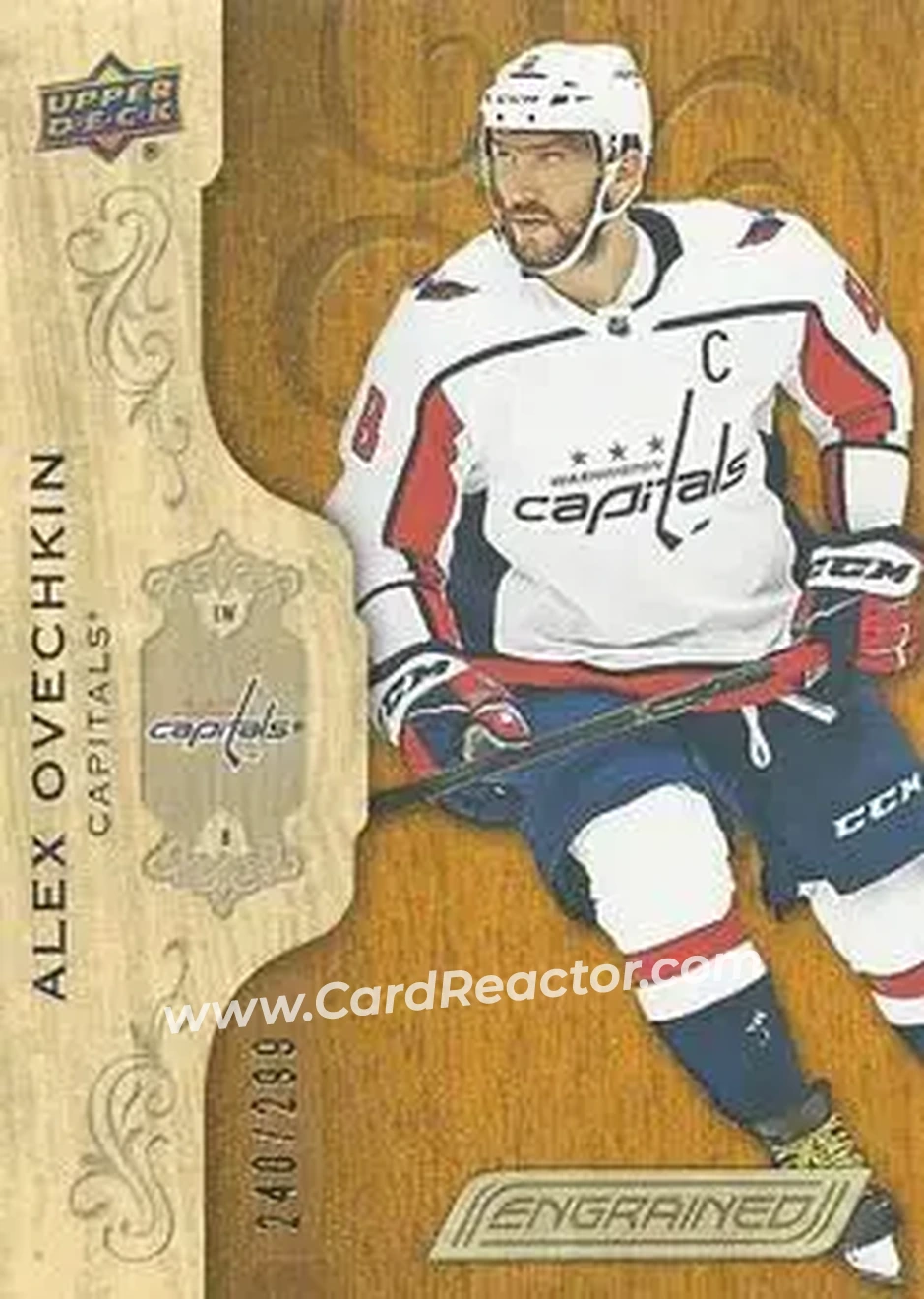2018-19 Upper Deck Engrained #20 - Alex Ovechkin - Washington Capitals - Front