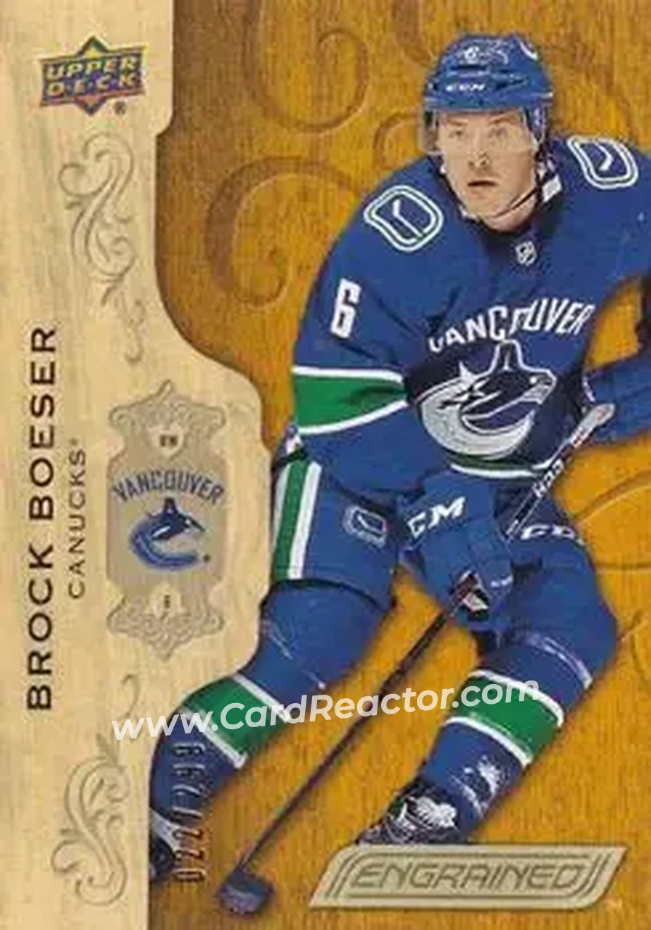 2018-19 Upper Deck Engrained #23 - Brock Boeser - Vancouver Canucks - Front