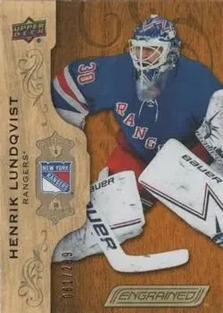 2018-19 Upper Deck Engrained #30 - Henrik Lundqvist - New York Rangers