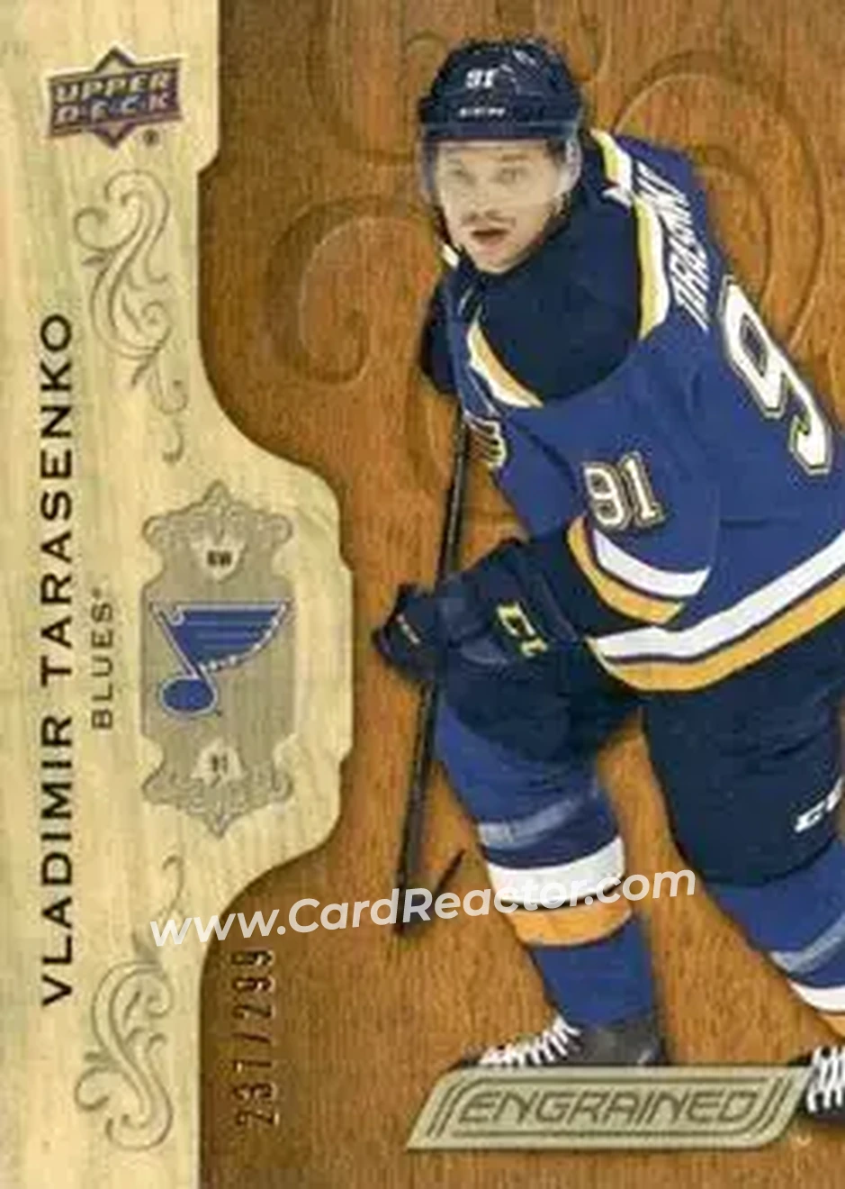 2018-19 Upper Deck Engrained #31 - Vladimir Tarasenko - St. Louis Blues - Front