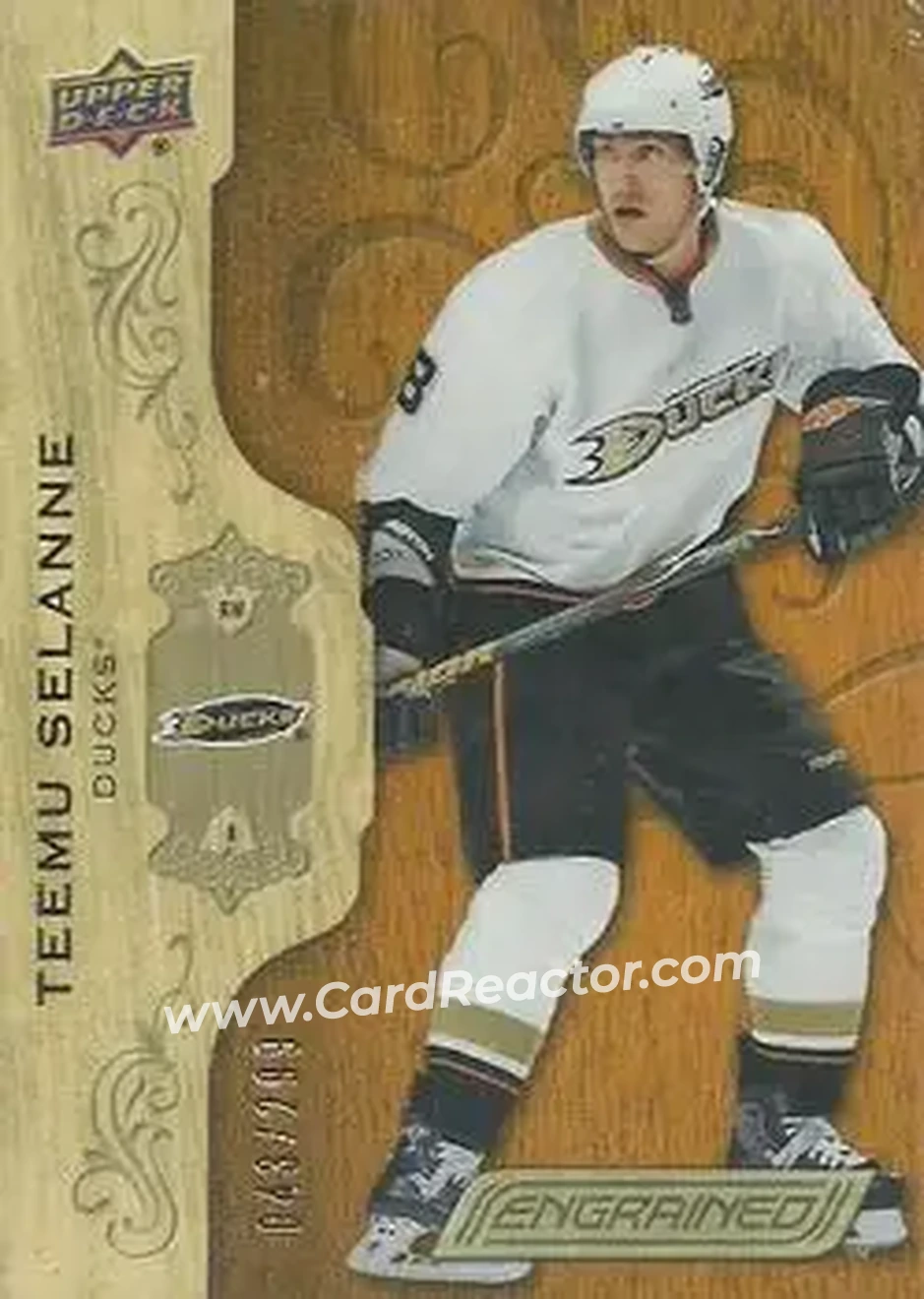 2018-19 Upper Deck Engrained #32 - Teemu Selanne - Anaheim Ducks - Front 2018-19 Upper Deck Engrained #32 - Teemu Selanne - Anaheim Ducks - Front