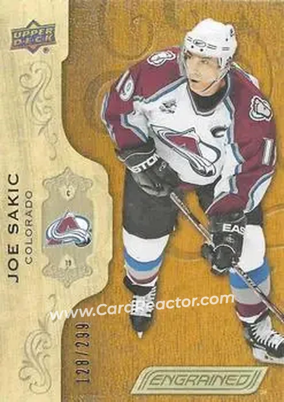 2018-19 Upper Deck Engrained #38 - Joe Sakic - Colorado Avalanche - Front