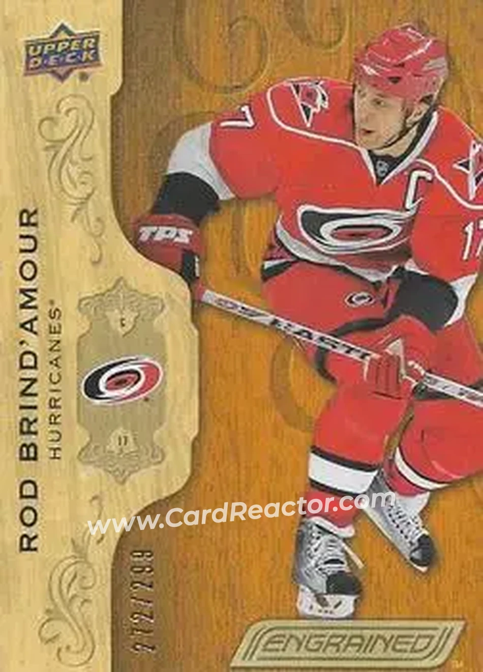 2018-19 Upper Deck Engrained #41 - Rod Brind`Amour - Carolina Hurricanes - Front