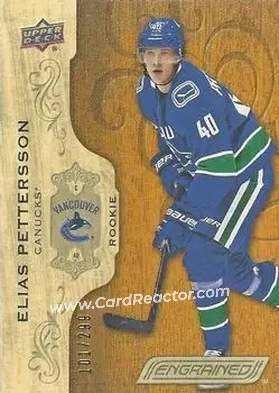 2018-19 Upper Deck Engrained #51 - Elias Pettersson - Vancouver Canucks - Front