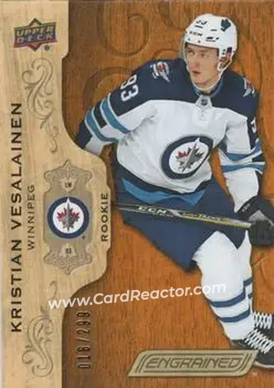 2018-19 Upper Deck Engrained #56 - Kristian Vesalainen - Winnipeg Jets - Front