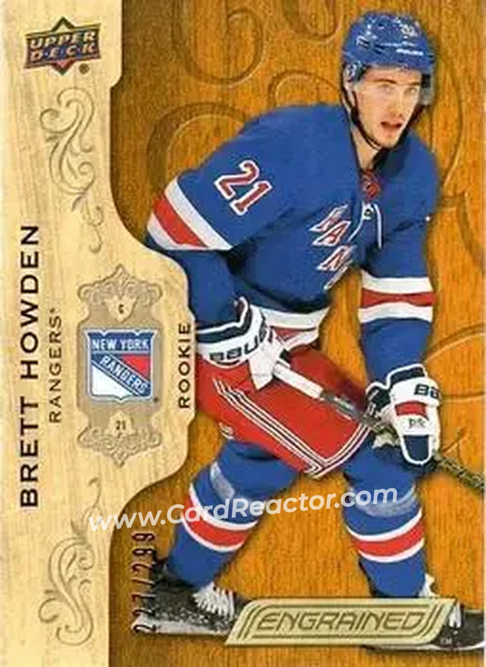 2018-19 Upper Deck Engrained #59 - Brett Howden - New York Rangers - Front