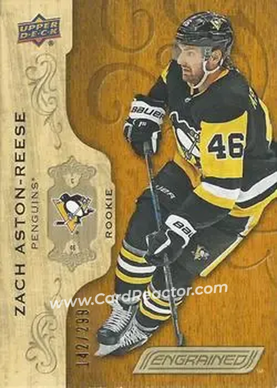 2018-19 Upper Deck Engrained #62 - Zach Aston-Reese - Pittsburgh Penguins - Front