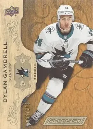 2018-19 Upper Deck Engrained #64 - Dylan Gambrell - San Jose Sharks