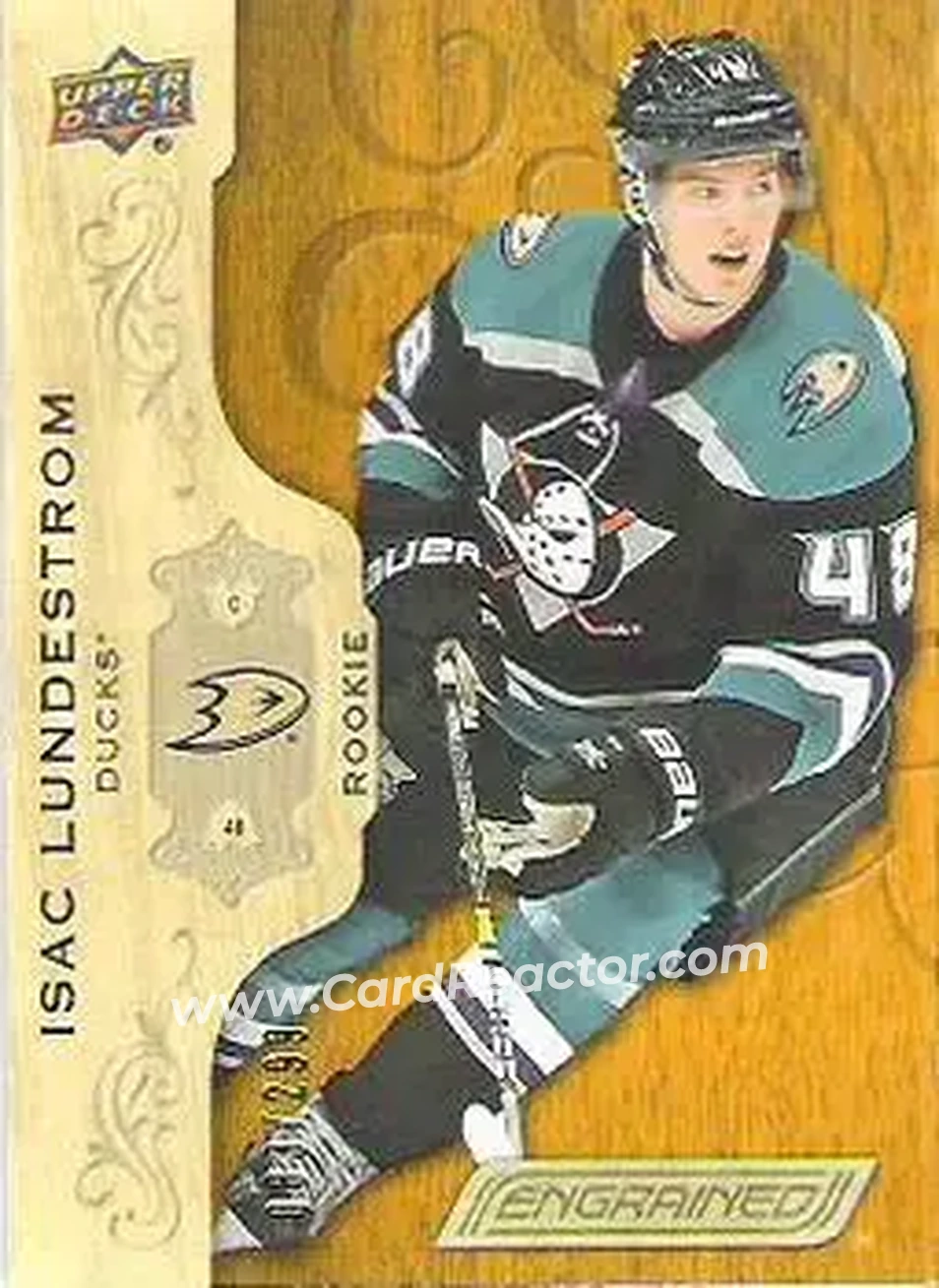 2018-19 Upper Deck Engrained #68 - Isac Lundestrom - Anaheim Ducks - Front