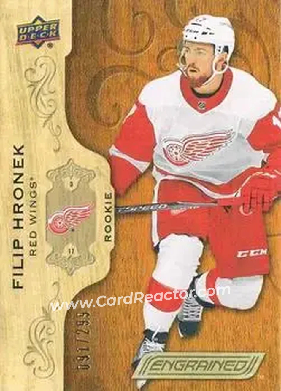 2018-19 Upper Deck Engrained #72 - Filip Hronek - Detroit Red Wings - Front