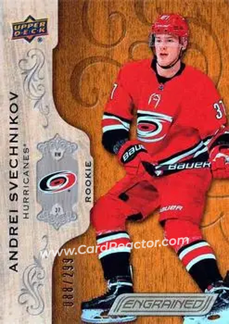 2018-19 Upper Deck Engrained #80 - Andrei Svechnikov - Carolina Hurricanes - Front