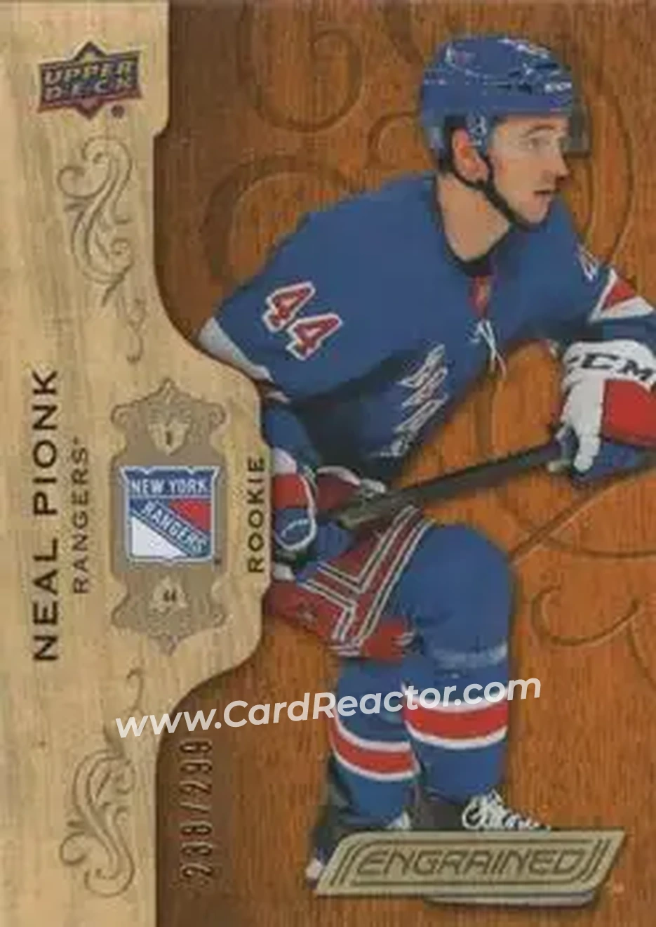 2018-19 Upper Deck Engrained #82 - Neal Pionk - New York Rangers - Front