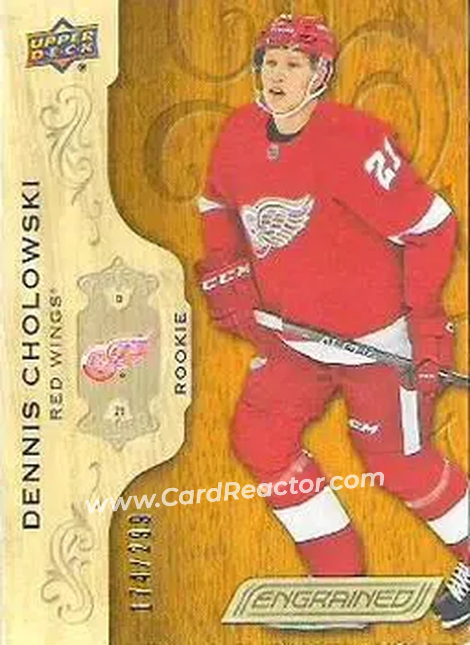 2018-19 Upper Deck Engrained #86 - Dennis Cholowski - Detroit Red Wings - Front