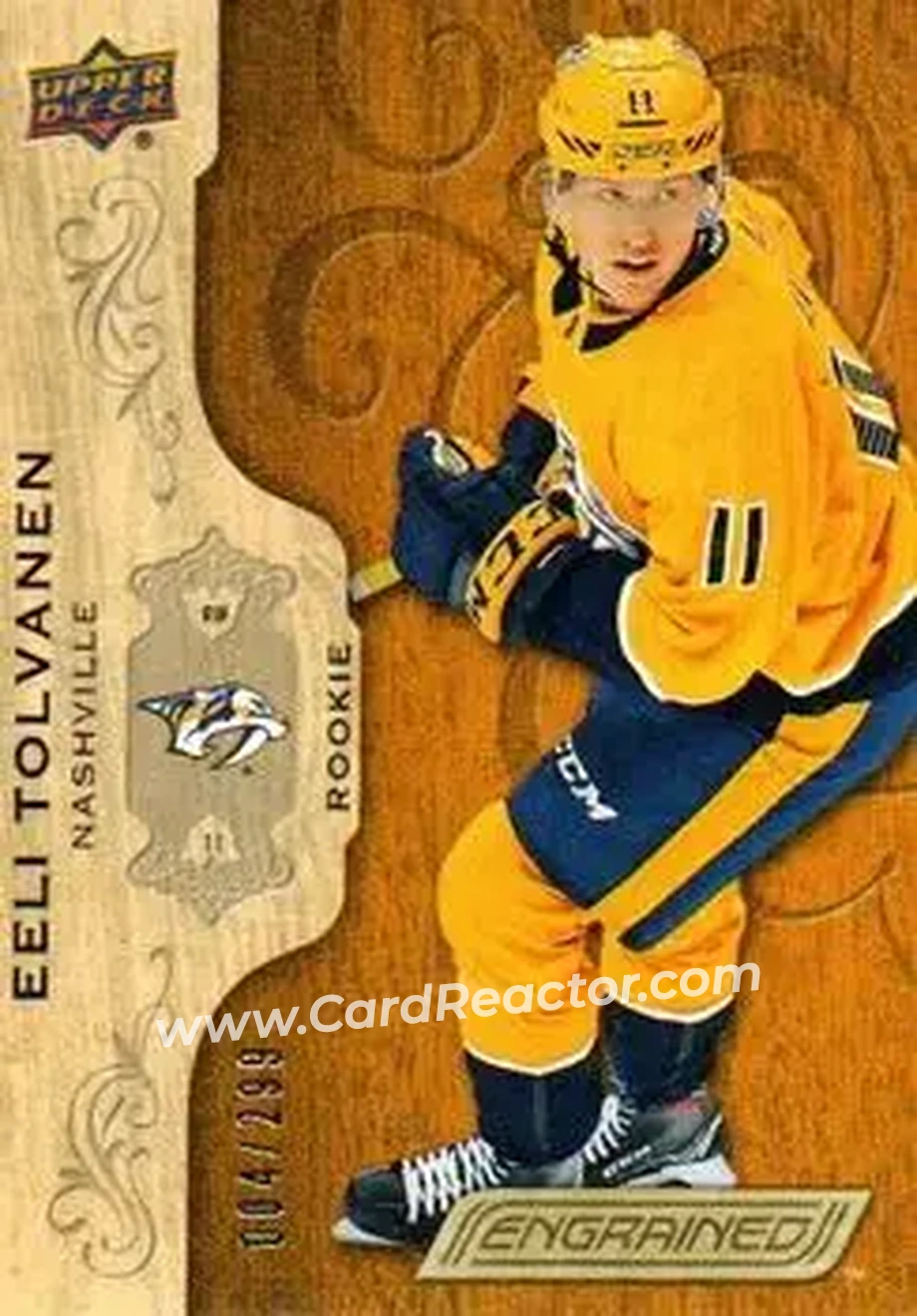 2018-19 Upper Deck Engrained #90 - Eeli Tolvanen - Nashville Predators - Front